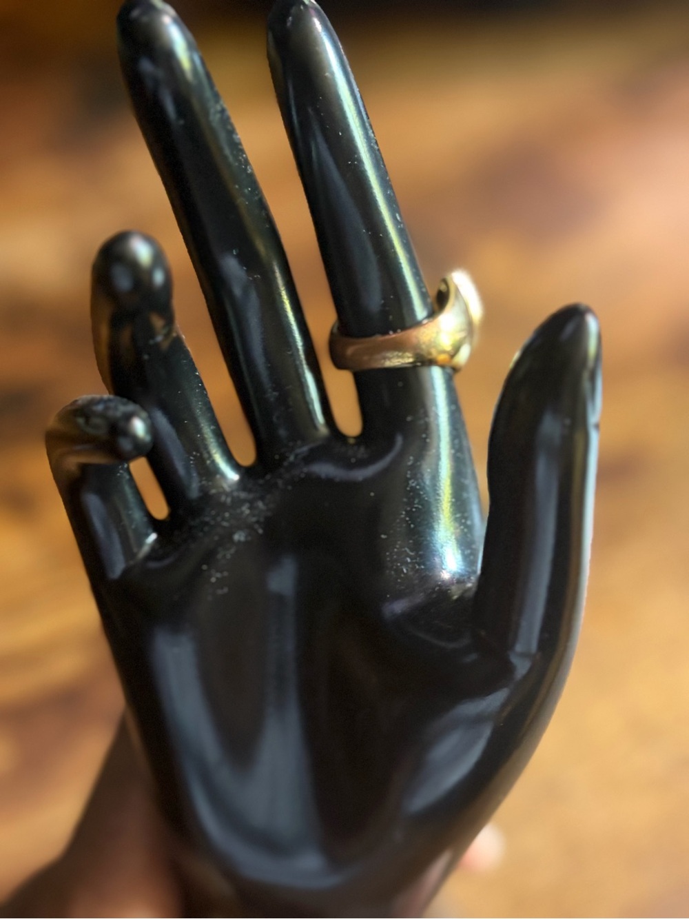 Gold Horseshoe Statement Ring - Women's Jewelry 9.5 - Picture 2 of 5